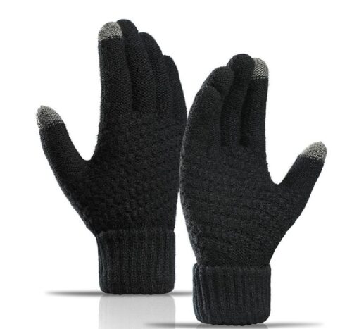 Unisex Winter Knitting Touch-screen Gloves - United Kingdom - Image 16