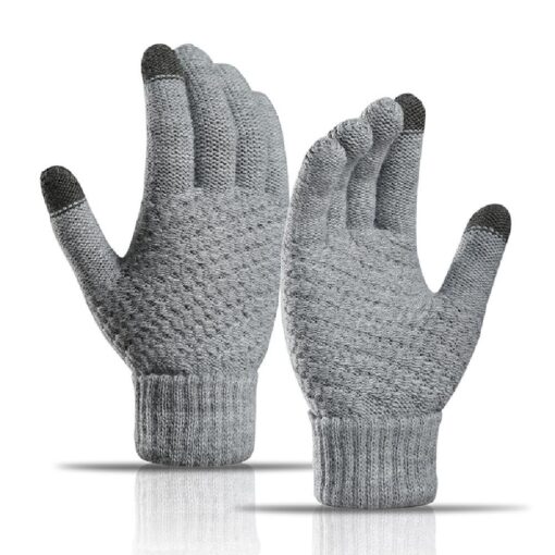 Unisex Winter Knitting Touch-screen Gloves - United Kingdom - Image 17