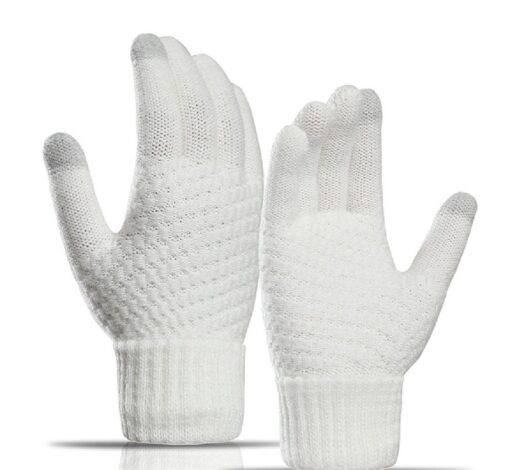 Unisex Winter Knitting Touch-screen Gloves - United Kingdom - Image 18