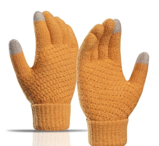 Unisex Winter Knitting Touch-screen Gloves - United Kingdom - Image 19