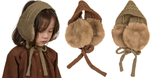 Kids Winter Knitted Earmuffs - United Kingdom