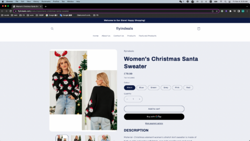 Women's Christmas Santa Sweater  - United Kingdom - Image 3