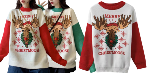 Merry Christmoose Xmas Jumper - United Kingdom