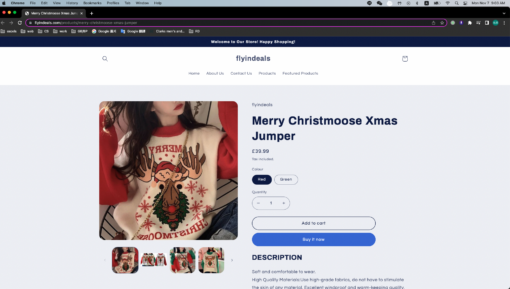 Merry Christmoose Xmas Jumper - United Kingdom - Image 2