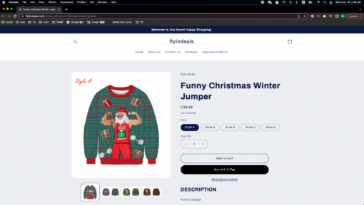 Funny Christmas Winter Jumper - United Kingdom - Image 2