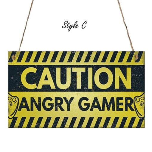 Funny Gamer Wooden Door Sign - United Kingdom - Image 4