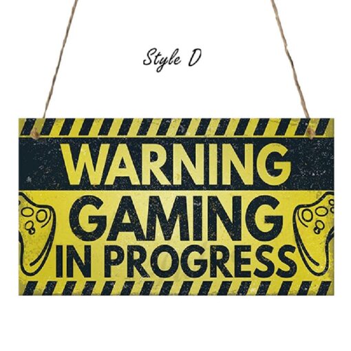 Funny Gamer Wooden Door Sign - United Kingdom - Image 5