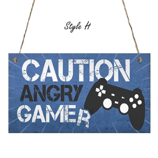 Funny Gamer Wooden Door Sign - United Kingdom - Image 9