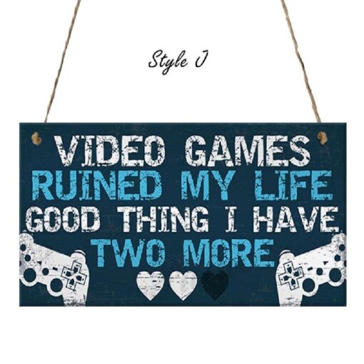 Funny Gamer Wooden Door Sign - United Kingdom - Image 11