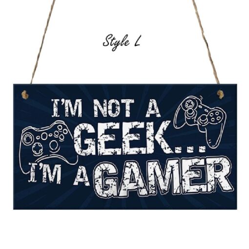 Funny Gamer Wooden Door Sign - United Kingdom - Image 13