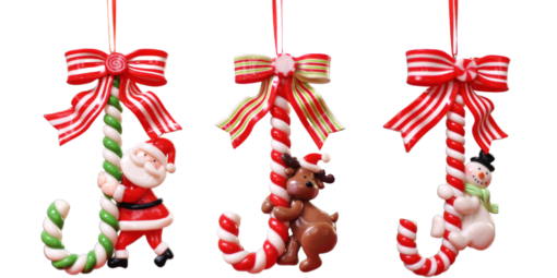 Candy Cane Hanging Christmas Tree Decoration - United Kingdom