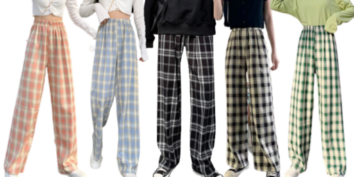 Women's Striped Warm High Waist Pants