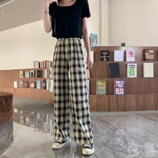 Women's Striped Warm High Waist Pants - Image 10