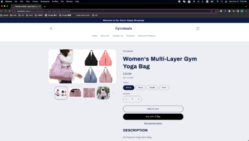 Women‘s Multi-Layer Gym Yoga Bag - United Kingdom - Image 3