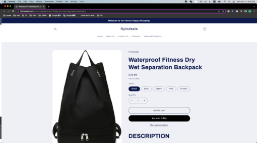 Waterproof Fitness Dry Wet Separation Bag - United Kingdom - Image 2