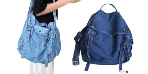 Women's Casual Denim Backpack - United Kingdom