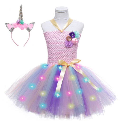 LED Light Up Kids Princess Costume Dress - IT0893 - Image 2