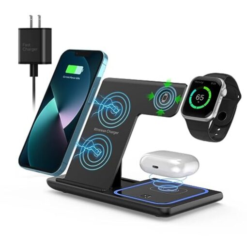 3 In 1 Wireless Charger Stand - IT0904 - Image 2