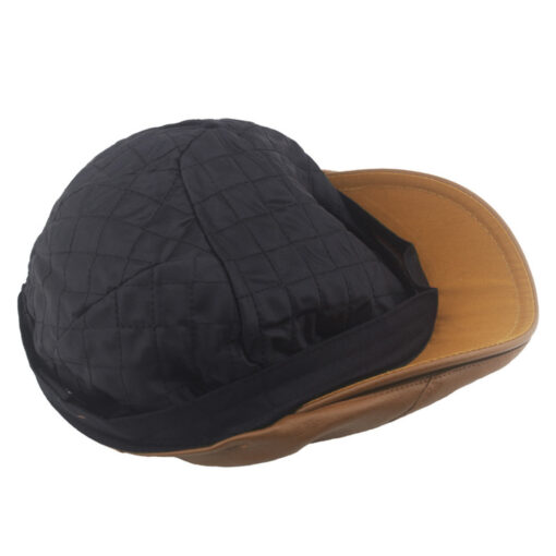 Classic Vegan Leather Flat Cap - AC1227 - Image 3