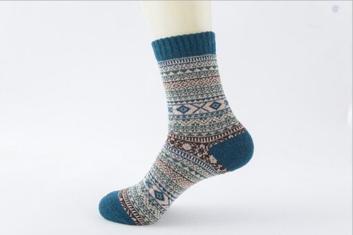 5 or 10 Pairs Vintage Knitted Cozy Warm Socks - AC1262 - Image 12