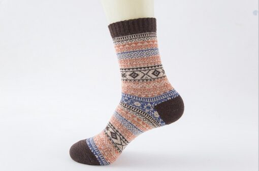 5 or 10 Pairs Vintage Knitted Cozy Warm Socks - AC1262 - Image 13