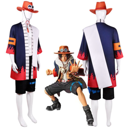 Halloween Anime Fire Pirate Costume - AC1281 - Image 3