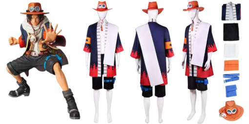 Halloween Anime Fire Pirate Costume - AC1281 - Image 12