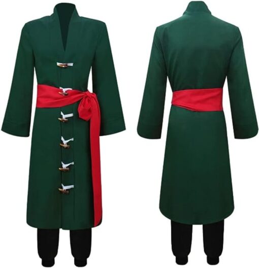 Halloween Anime Cos play Zoro Samurai Costume - AC1283 - Image 2