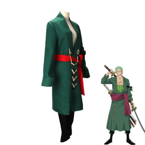 Halloween Anime Cos play Zoro Samurai Costume - AC1283 - Image 6