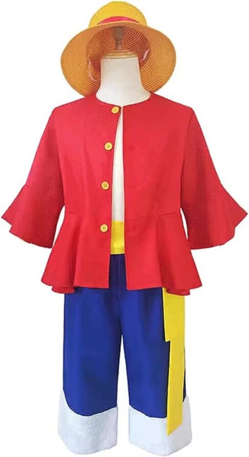 Halloween Anime Monkey D Luffy Inspired Cos Play Costume - AC1284 - Image 2