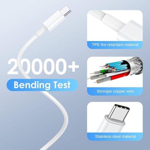 One or Two Fast Charging Type-C Cable and UK Charger - IT0923 - Image 2