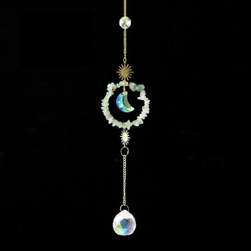 Natural Crystal Stone Prism Hanging Sun Catcher - AC1330 - Image 5