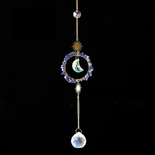 Natural Crystal Stone Prism Hanging Sun Catcher - AC1330 - Image 8