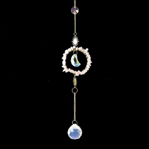 Natural Crystal Stone Prism Hanging Sun Catcher - AC1330 - Image 10