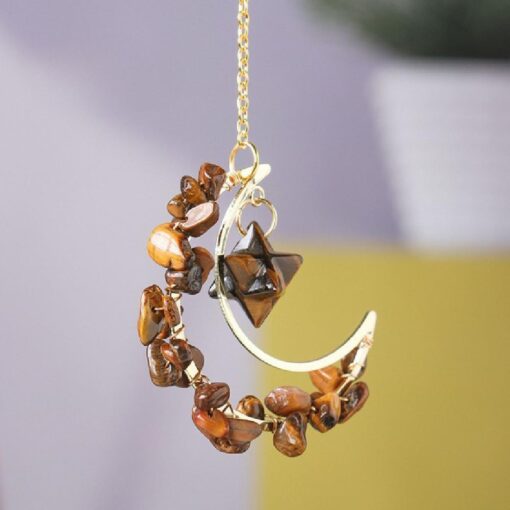 Natural Crystal Stone Prism Hanging Sun Catcher - AC1330 - Image 16