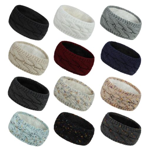 Classic Ribbed Knitted Headbands - AC1347 - Image 15