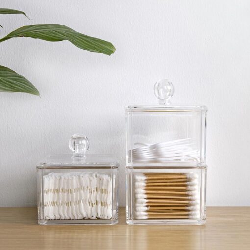 One or Two Clear Cotton Buds Storage Boxes - HH1541 - Image 5