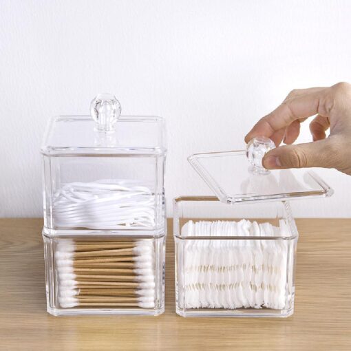 One or Two Clear Cotton Buds Storage Boxes - HH1541 - Image 7