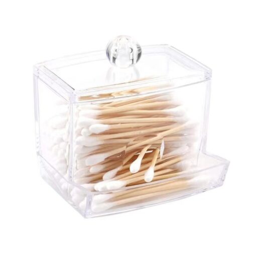 Clear Plastic Cotton Wool Bud Storage Box - HH1543 - Image 5