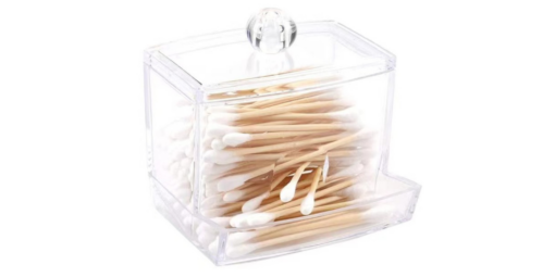 Clear Plastic Cotton Wool Bud Storage Box - HH1543 - Image 8