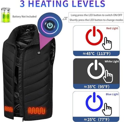 Unisex USB Graphene Heated Gilet - IT0938 #TREND