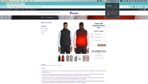 Unisex USB Graphene Heated Gilet - IT0938 #TREND - Image 16