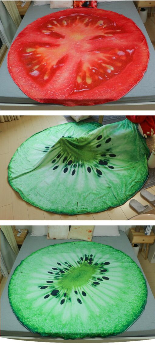 Novelty Flannel Round Salad Blanket  - HH1549 - Image 5