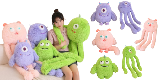 Cute Stuffed Monster Cushion Plush Toys AC1365 - Image 13