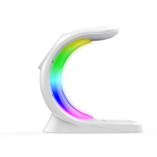 3 in 1 Magnetic Wireless C shape Charger Station Lamp - HI0597 - Image 12