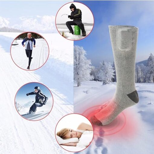 Washable 3 Gear Adjustment Battery Powered Electric Heated Socks - IT0960 #TREND23 - Image 6