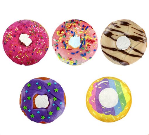 Novelty Doughnut Flannel Round Blanket - HH1547 #TREND23 - Image 7