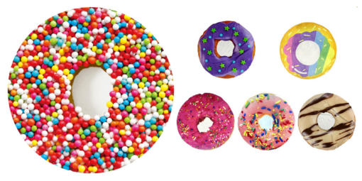 Novelty Doughnut Flannel Round Blanket - HH1547 #TREND23 - Image 10