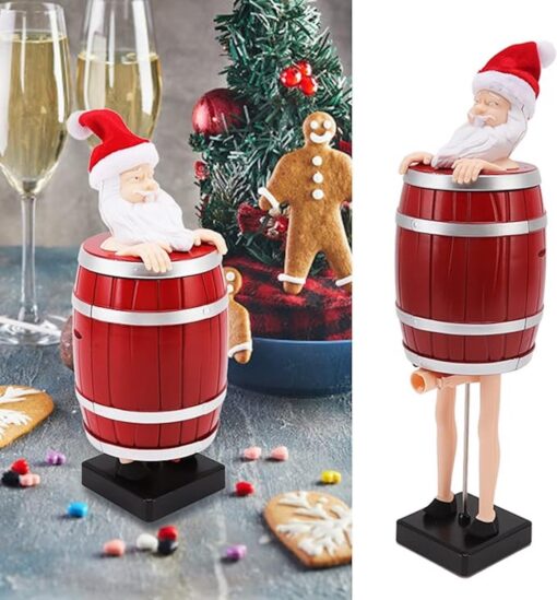 Novelty Funny Santa Barrel Cigarette Dispenser