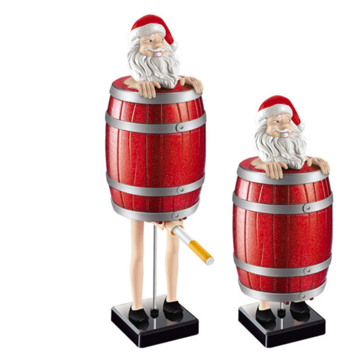 Novelty Funny Santa Barrel Cigarette Dispenser - Image 4